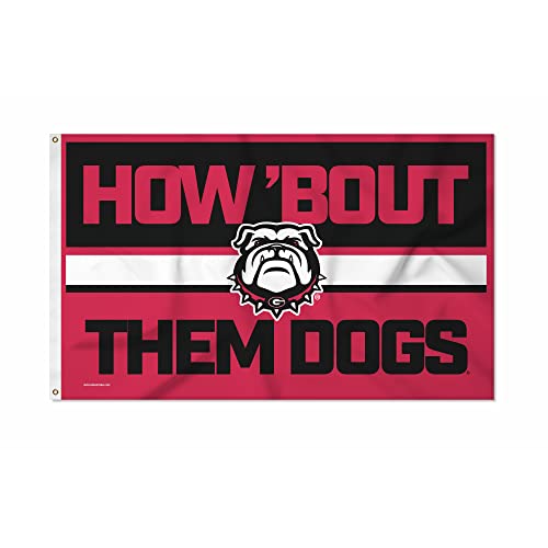 Rico Industries NCAA Georgia Bulldogs Bold 3' x 5' Banner Flag Single Sided - Indoor or Outdoor - Home Décor
