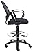 Boss Office Products Mesh Drafting Stool with Loop Arms in Black (B16217)
