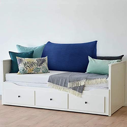 Wowmax Large Bolster Triangular Positioning Support Reading Backrest Wedge Pillow For Headboard For Day Bed Bunk Bed With Removable Cover No Button Grey Full #TOP5