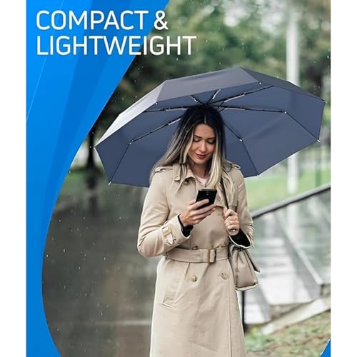 Image of SHOPPOFOBIX Umbrella, Umbrellas for Women, Umberallas for Rain Big Size Men, Umbrellas for Wind and Rain, Windproof Umberallas Large for Man, Women, Kids, Girls, Boys -8 FIBERGLASS RIBS