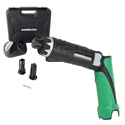 Metabo HPT 3.6V Lithium Ion Cordless Screwdriver Kit, Compact and