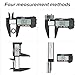 Electronic Digital Caliper, Plastic Vernier Caliper, Caliper Measuring Tool with Inch/Millimeter Conversion, Extra Large LCD Screen, 0-6 Inch/0-150 mm, Auto Off Featured Micrometer Ruler