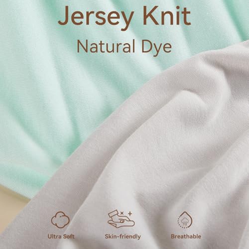 image for TILLYOU Changing Pad Cover Set in Soft Jersey Material - Fits 32