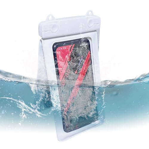 Funda impermeable para teléfono, funda impermeable para teléfono celular, bolsa seca para teléfono celular, doble espacio, IPX8, protector de agua para teléfono celular, vacaciones, playa, natación,