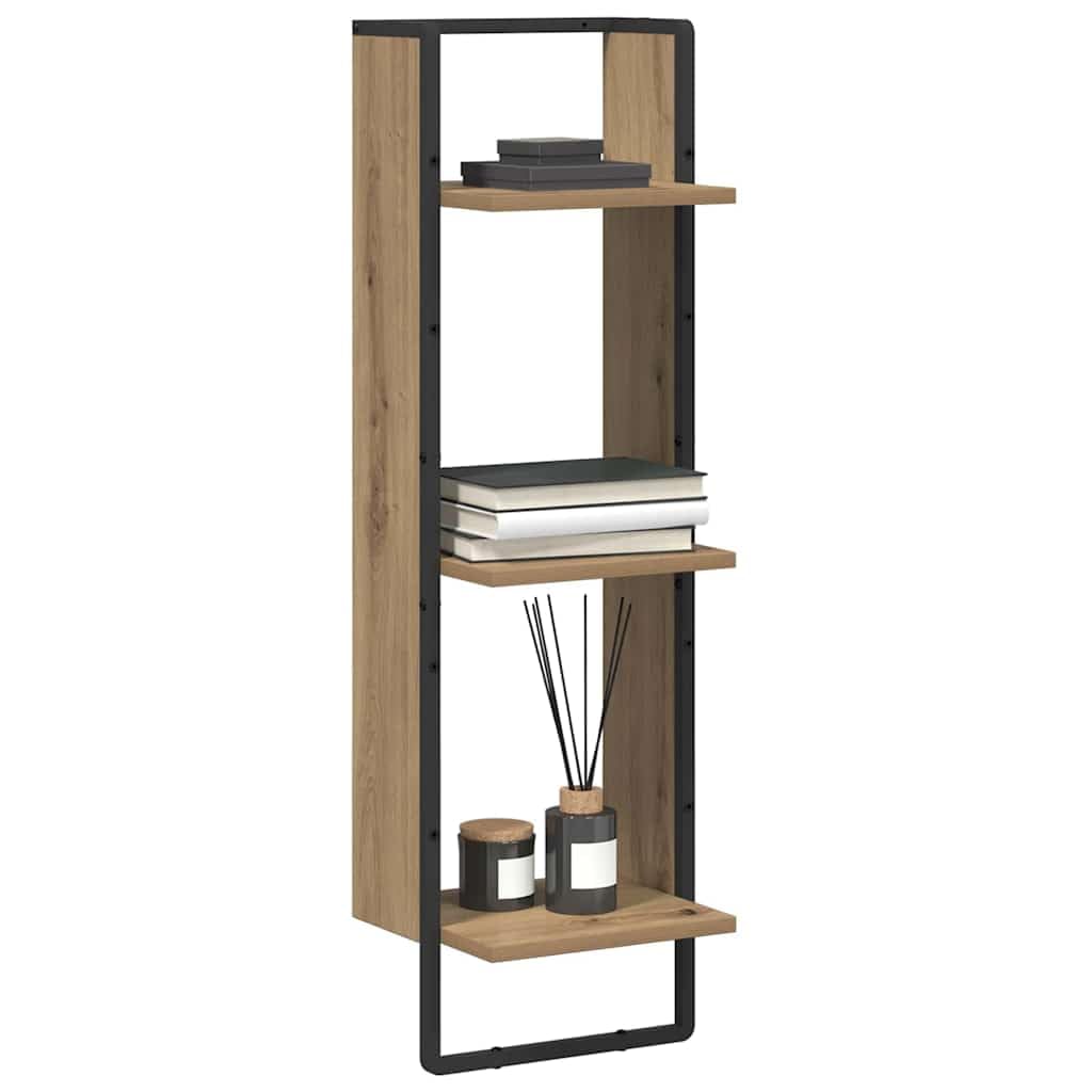 Étagère murale chêne artisanal vidaXL meuble de rangement flottant 100 cm