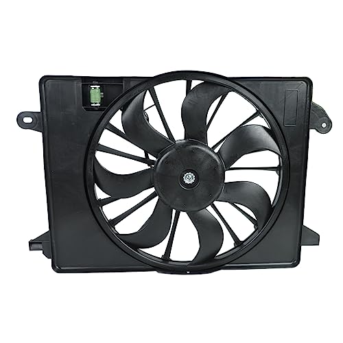 12V AC Condenser Cooling Radiator Fan Assembly Compatible with 2010-2017 Dodge Charger 2009-2018 Dodge Challenger 2.7L 3.5L 6.1L 6.4L 68050129AA 621-526 by STMGW - Used condition - US$58.45