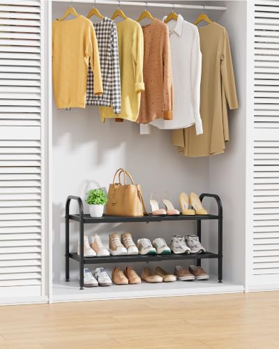 Kitsure-Metal-Expandable-Shoe-Rack-181-295-x-114-x-171-Black-2-Tier-Shoe-Rack-for-Closet-Entryway-Garage-Shoe-Storage-with-High-Density-Metal-Shelves-Space-Saving-Shoe-Organizer