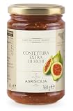 Agrisicilia Confettura extra di Fichi bianchi,Ideale con formaggi stagioni, crostate e colazione, vasetto da 360 grammi