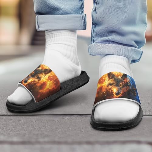 Howilath Children's Sandals Casual Non-Slip Slides Unisex Kids Slippers Bathroom Shower Shoes with EVA Sole3