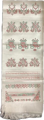 Karma Handicrafts Tibetan Buddhist Prayer Offering Silk Khada Khata Khatak Auspicious Scarf Nepal - Main Image
