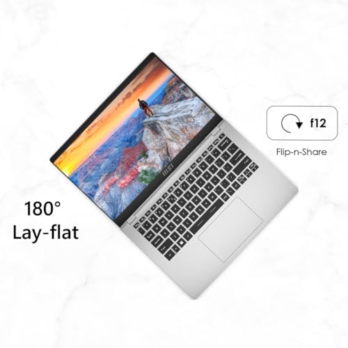 Image of MSI Modern 14, AMD 7th Gen. Ryzen 7 7730U, 36CM FHD 60Hz Bussiness Laptop (16GB /512GB NVMe SSD /Windows 11 Home /MSO 24 + M365 /AMD Radeon Graphics, Urban Silver /1.4Kg) C7M-101IN