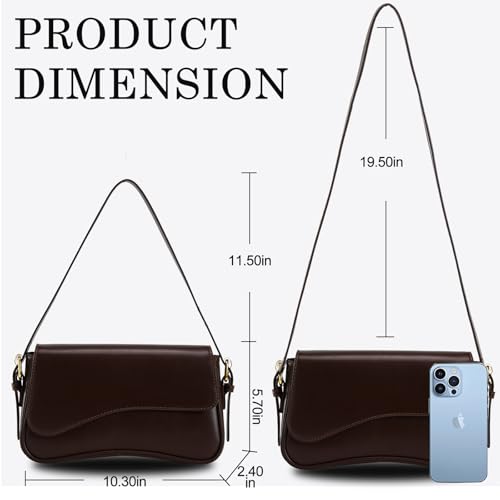 Image of Small Shoulder Bag for women,Crossbody Purses,Leather Tote Handbag Clutch Hobo Purse,with Zipper Closure for Women