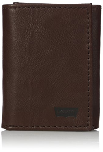 ▷ Levi´s - Cartera para hombre, triple pliegue, delgada, incluye v