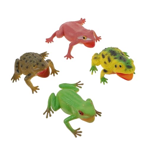 SOIMISS Adornos De Artificiales Vibrantes para Niños, Paquete De 4 Piezas Tamaño Pequeño, Material De PVC Suave, Figuras De Sonido, Decoración Creativa para Juegos y Educación