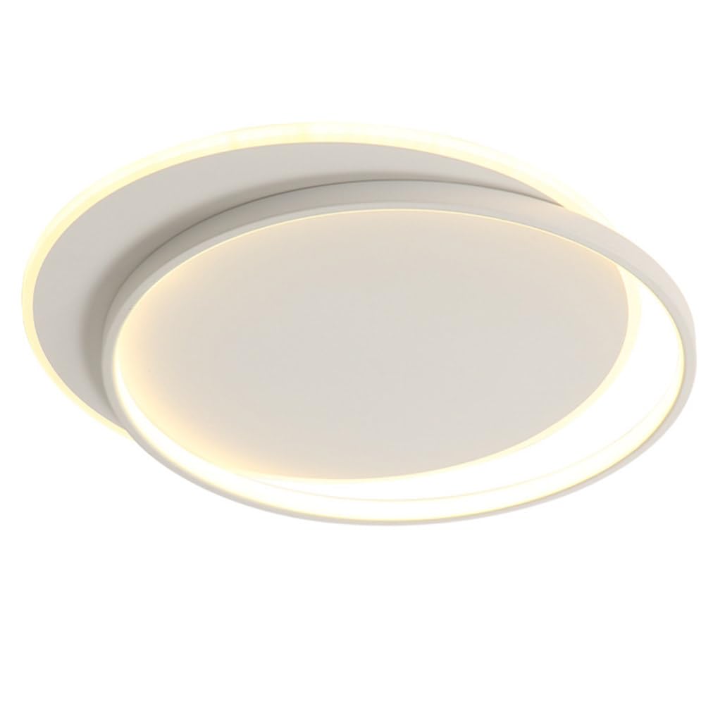 JXYDJH LED Flush Mount Ceiling Light White Close to Ceiling Lamp Dimmable Fixture 36W Bedroom Modern Close to Ceiling Light Bright Cool White Dimmable Lighting for Dining Room Corridor Decor