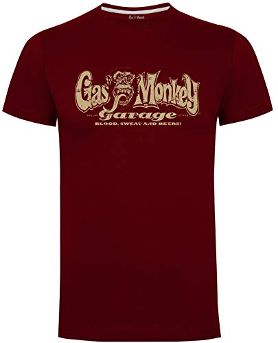 Gas Monkey Garage T-Shirt Distressed OG Logo Red-S Cover