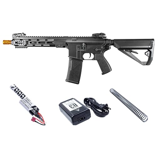 Arcturus Tactical Lwt Mk-I Cqb 10 Inch Polymer- Electric Full/Semi-Auto Airsoft Aeg Sport Starter Pack Black With Battery And Charger cover
