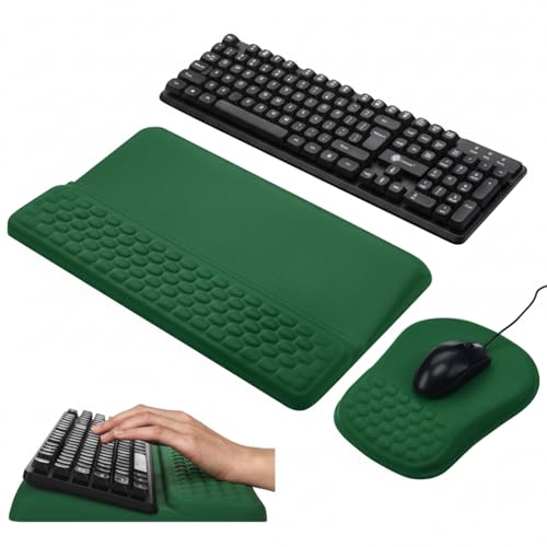 Tapis de souris ergonomique pour soulager le poignet et repose-clavier pour taper sans fatigue
