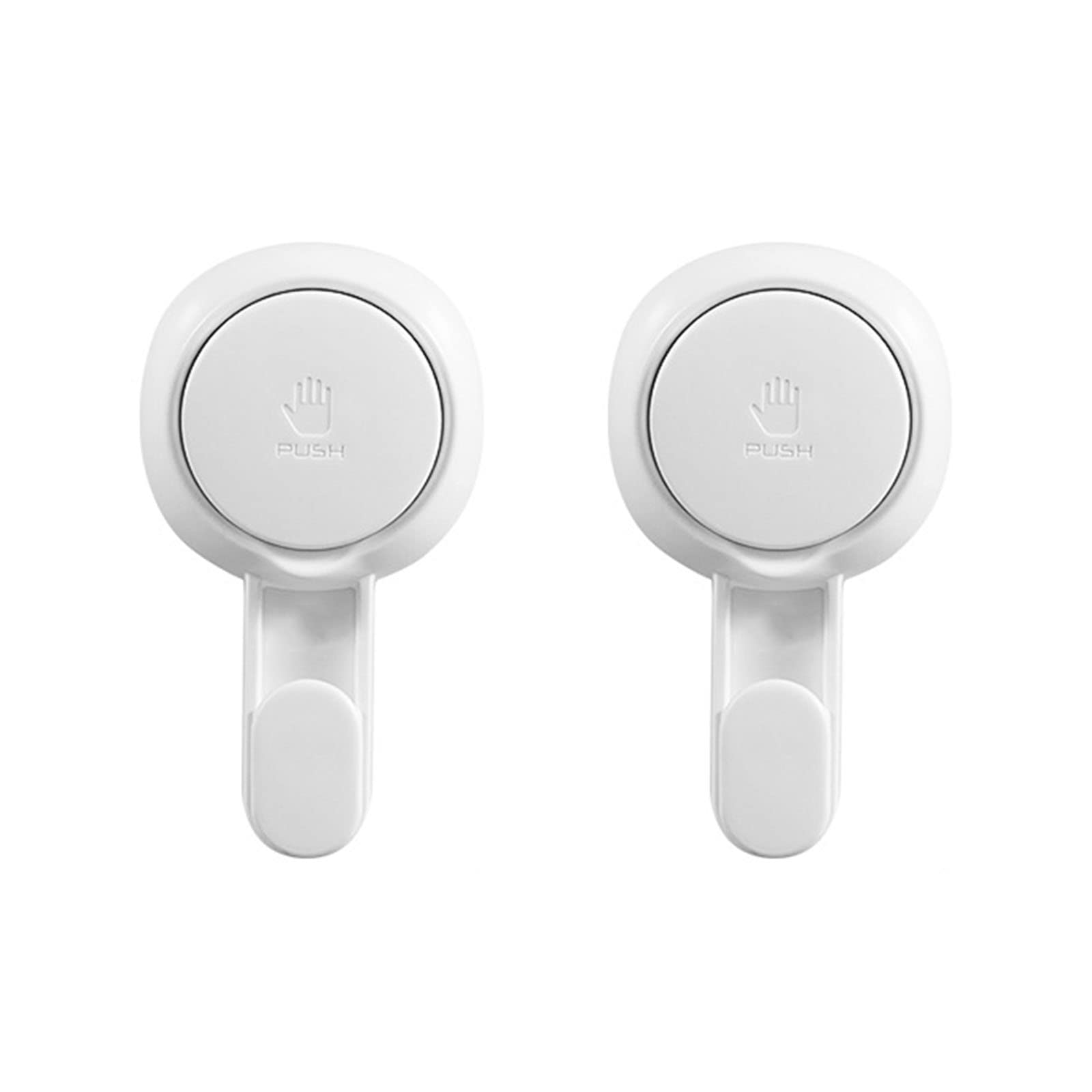 Gancho para Toallas con Ventosa Colgador Estante Plástico Baño