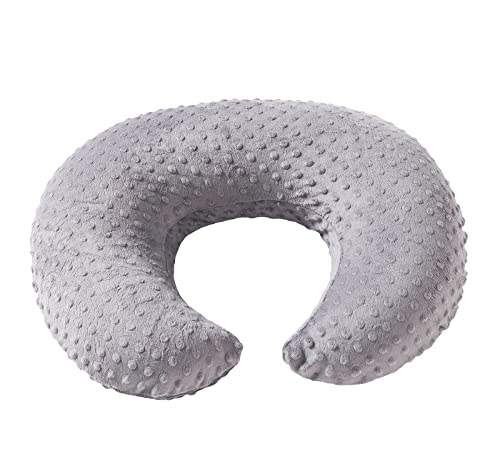 DONOMILO Nursing Pillow and Positioner Breastfeeding and Bottle Feeding, Propping Baby, Tummy Time, Sitting Support, with Removable Polyester Cover, dots Fabric, for Baby Boy Baby Girl (Rose Gray) - Thumbnail 3