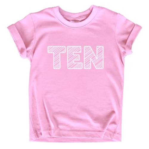 Image of 10th Birthday Shirt Girls 10 Years Old Ten Outfit Tenth Tshirt Gift Girl top 10 Birthday