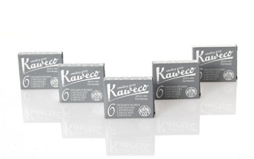 Kaweco Fountain Pen Ink Cartridges in Smokey Grey (Short)