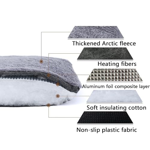 Tapis pour animaux antidérapant lavable grand format marron