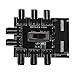 AERVEAL Ventilador de enfriamiento Hub 3Pin 12V Divisor Toma de Corriente 1 a 8 Adaptador de Enfriador Controlador de Velocidad de 2 Niveles para computadora portátil, Ventilador de enfriamiento