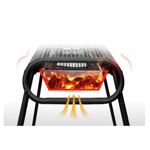 Estufa de barbacoa de acero inoxidable resistente con rejilla de carbón estable 8