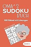  Oma\'s Sudoku Buch -100 Rätsel mit Lösungen - Band 2 - Mittelschwer: Beschäftigung Rätselheft - Gedächtnistraining mit Senioren - Entspannung Geschenk für Oma