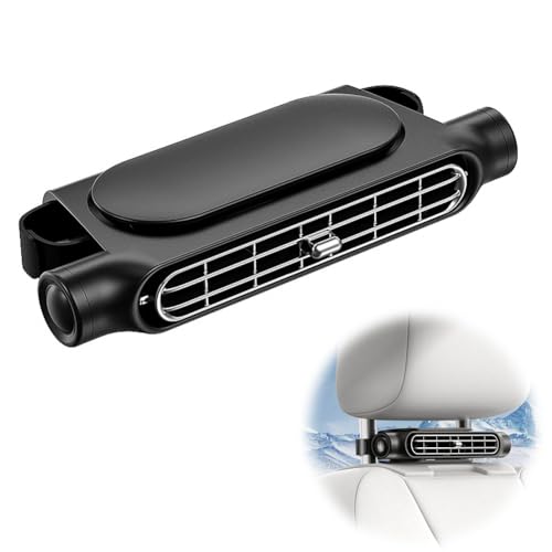 DASIAUTOEM Auto Ventilator, Autositz Kühlventilator Einstellbare Windgeschwindigkeit USB Kfz-Sitzkühlventilator mit 3 Geschwindigkeiten für alle...