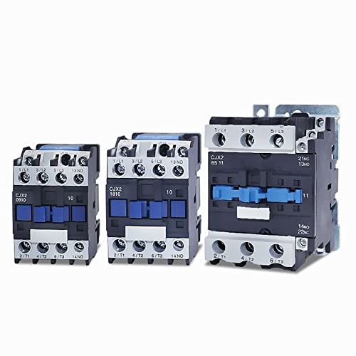 Contacteur AC CJX2-1810 48V triphasé sur rail DIN pour commande moteur électrique