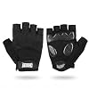 Aegend Half-Finger Cycling Gloves, Anti-Slip Shock-Absorbing Padded Palm, Breathable Mesh for Biking, Fitness and Outdoor Activities (Black)