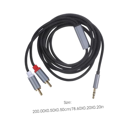 Cable Auxiliar Jack 3.5mm 2m para Audio y Video miniatura 2