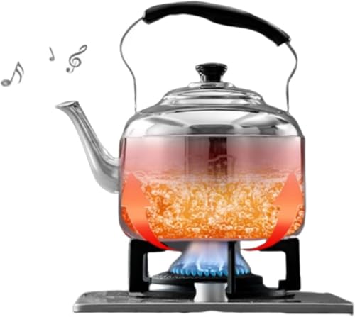 Juxkov 調理用やかんは、ステンレス鋼製の笛ふきタイプで、4L〜10L の大容量サイズを選べ、おしゃれなデザインに広口設計を備え;耐久性に優れ且つガス火・IH・ストーブトップ等オール熱源に対応し、お湯を沸かすのに適し;家庭用はもちろん、業務用やキャンプ