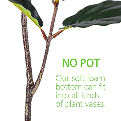 Fiddle Leaf Fig Artificial Trees Feels Like Real with Durable Quality, Fiddle Leaf Fig Does Not Come W/ Pot! (3.33 Ft Fiddle Leaf Fig, 1)