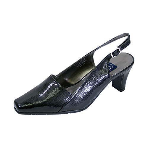Peerage Celina Women's Wide Width Patent Leather Slingback Shoes