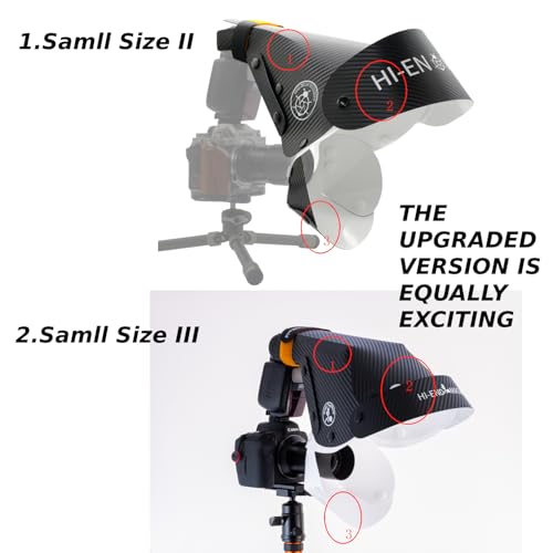 Guage Small Size III Difusor Softbox Flash Macro - Parasol compacto con forma de herradura para fotografía macro, para objetivos de 60 mm, flash softbox para insectos, flores y detalles - imagen 4
