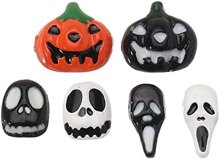 Dancingnail 3D Halloween Nail Decoration Studs Pumpkin Ghost Skeleton Rhinestones DIY Toys Design