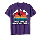 Just a Girl Who Loves Kickboxing Kickboxer Girls Women T-Shirt
