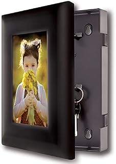 Master Lock Hidden Safe (Picture Frame, 5 Key Hooks), Black, Medium