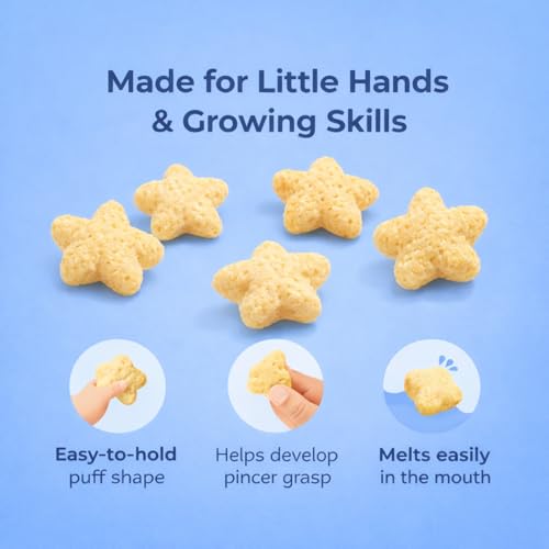 Image of Happa Carrot Beetroot and Strawberry Banana Baby Puffs | Melt-in-the-Mouth Finger Food for Babies | Supports Self-Feeding & Baby-Led Weaning | No Artificial Flavours or Colours | Stage 2 (8 Months+) | Pack of 2 (40g Each)