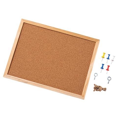 Wxqbjtam Tablero de Corcho para Anuncios, Decoración de Pared para El Hogar, con Chinchetas, de Madera, para, 30x40cm