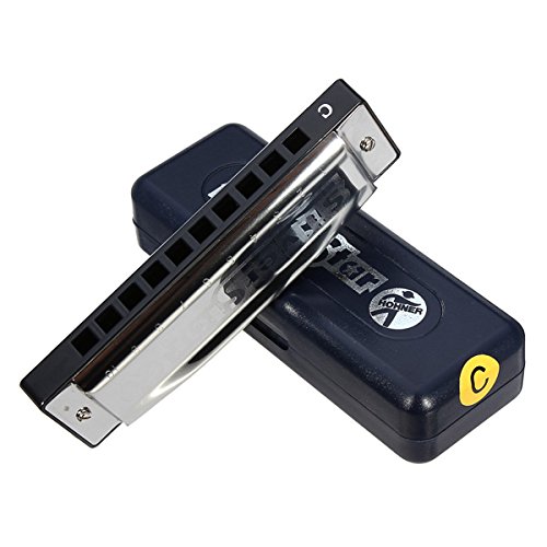 Souked HOHNER alta calidad Silver Star 10 Agujeros azules de la armónica C Observaciones