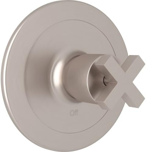 Rohl A2200XMSTN Modern Bath Collection Lombardia Pressure Balance Trim without Diverter, Satin