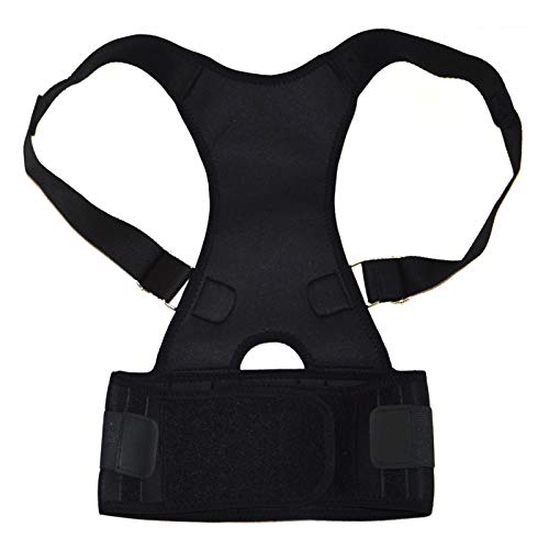 Corset masculin pour redresser la colonne vertébrale et soulager le bas du dos noir