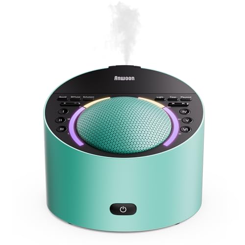 Sound Machine&Aroma Therapy Multifunction 4in1 for Sleep,Metal Sh...