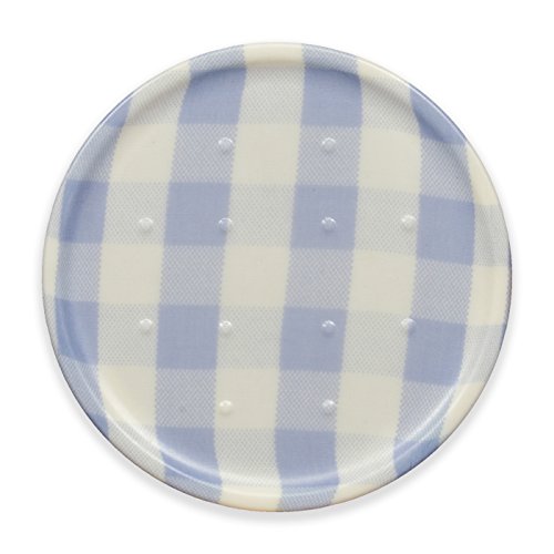 TATSU-CRAFT(タツクラフト) コースター ミルキー チェック ブルー 食洗機対応 おしゃれ 可愛い プラスチック インテリア 茶たく 茶托 コースター 兼用 来客用 防水 撥水 業務用 カフェ ホテル レストラン 旅館 日本製