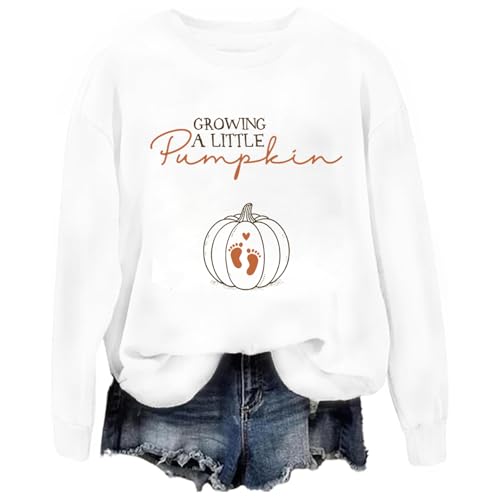 Growing A Little Pumpkin Sweatshirt Fall Pregnancy Announcement Sweatshirt