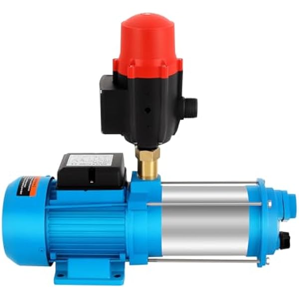 Pompy wodne, 1300 W, pompa odśrodkowa, pompa ogrodowa z zaworem spustowym, samozasysająca pompa do wody, pompa nawadniająca, stal nierdzewna, do nawadniania, gospodarstw rolnych, stawów, ogrodów